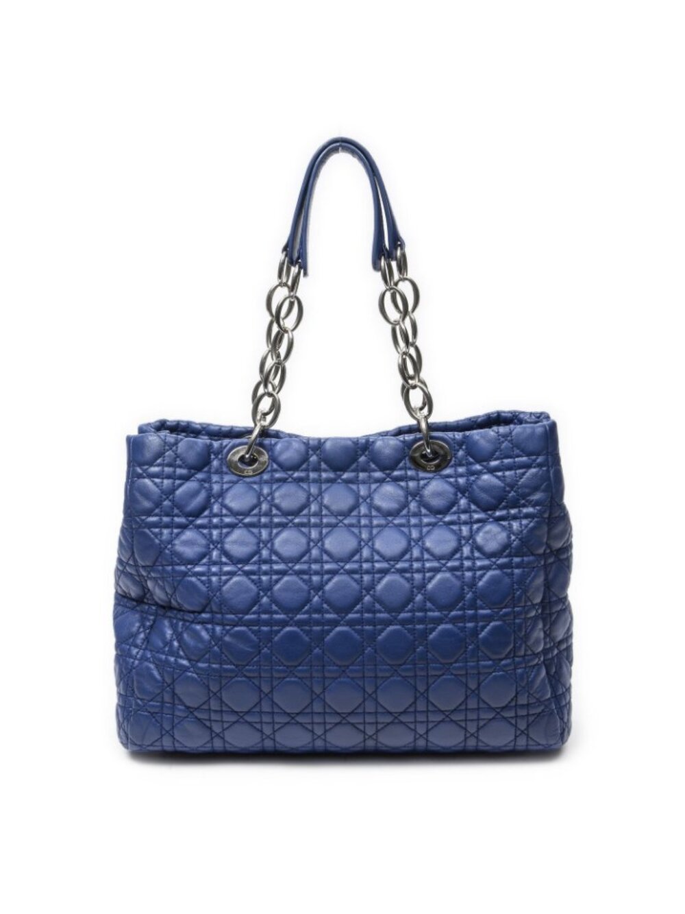 Dior Soft Shopping Tote Navy Canada Lambskin Leather - Picture 15 of 15